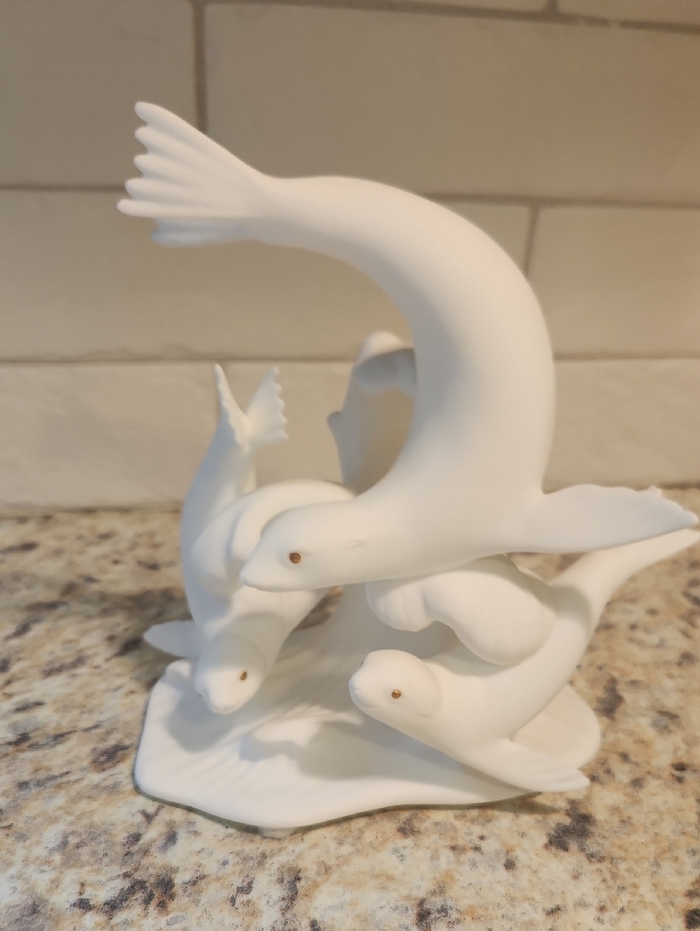 Vintage Collectible Lenox "Adventures Of Snow Seals" Fine Bone China Figurine